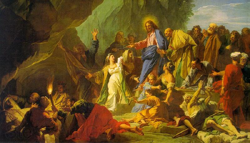 Jean-Baptiste Jouvenet The Resurrection of Lazarus Norge oil painting art